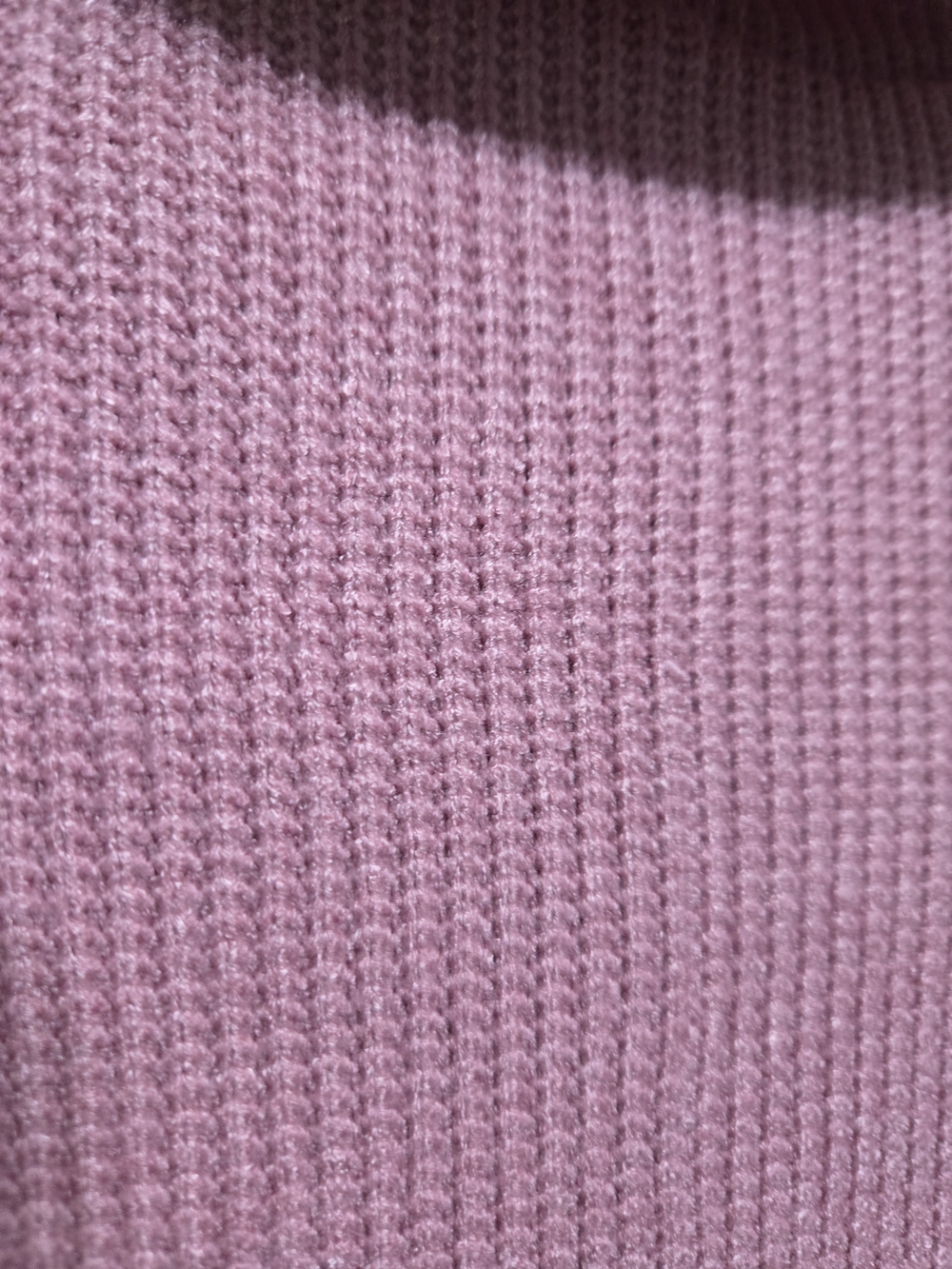 Zenana Women's Dusty Rose Waffle Knit Top and Bottoms set - Picture 3 of 4